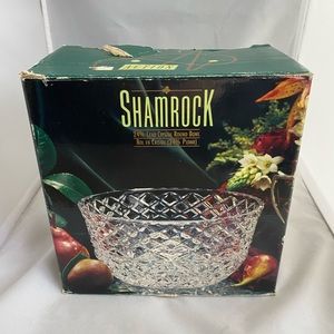 Shamrock Brand Lead Crystal bowl vintage 1988